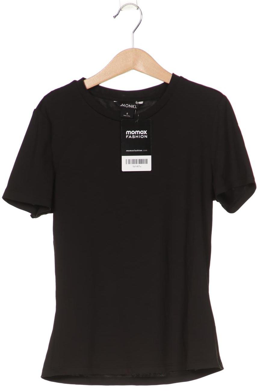 Monki Damen T-Shirt, schwarz, Gr. 36 von Monki
