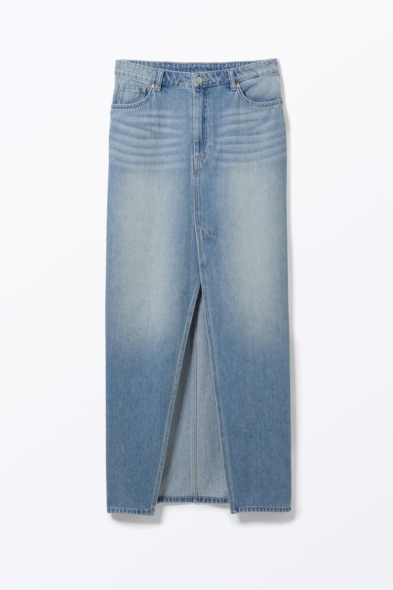 Maxi-Jeansrock Mit Schlitz - Blau Maxi-Jeansrock Mit Schlitz - Blau von Monki