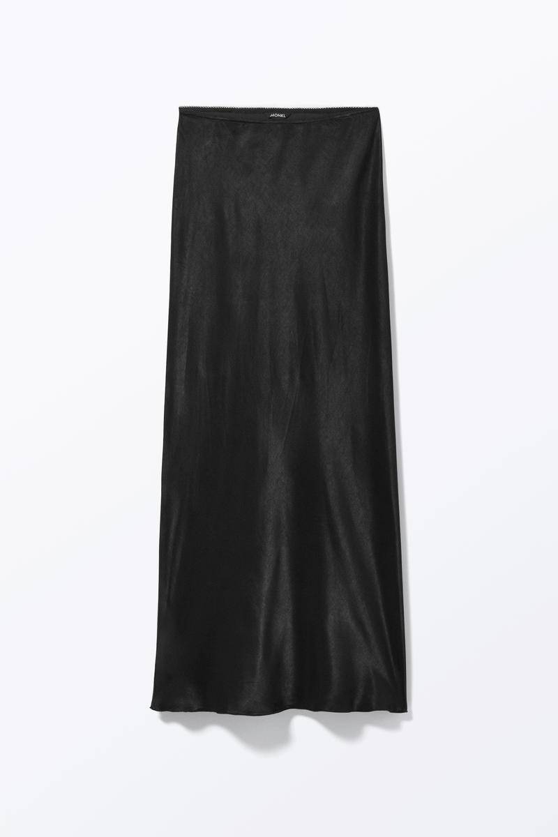 Maxirock Mit Niedriger Taille - Schwarz von Monki