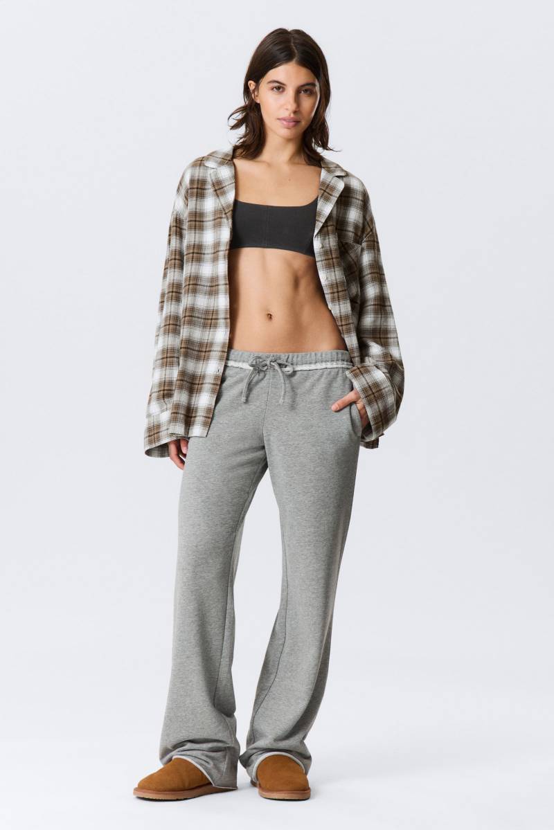 Mid Rise Wide Leg Terry Pyjama Trousers von Monki