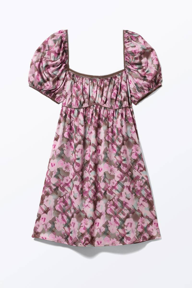 Minikleid Mit Puffärmeln - Rosa von Monki