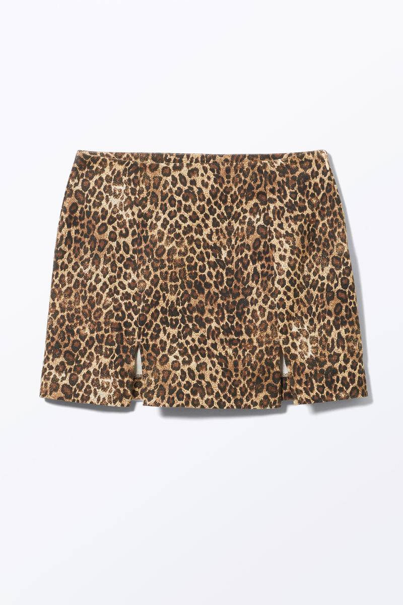 Minirock Mit Schlitzen - Beige von Monki