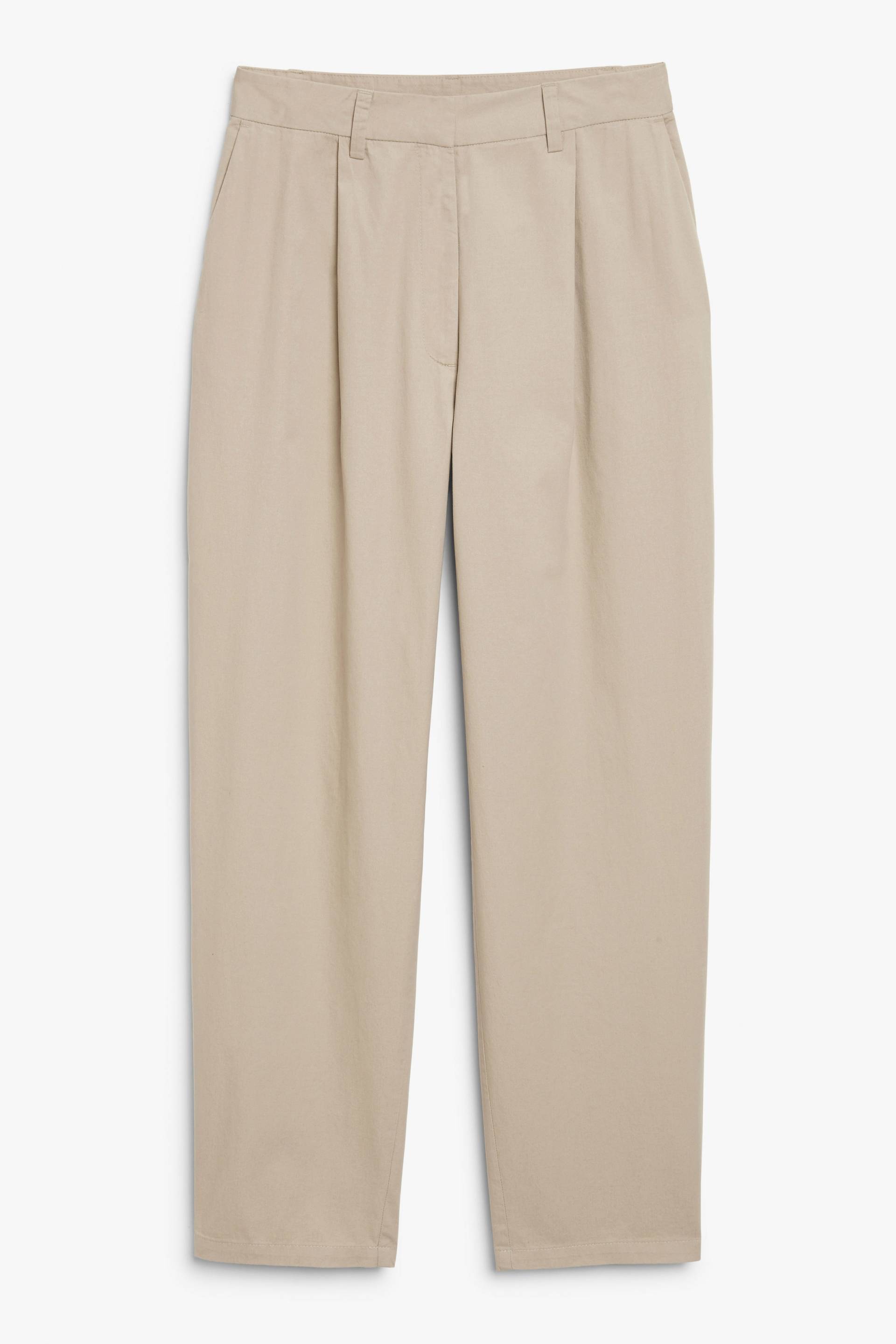 Monki Lockere beige Chinohose Beige, Chinohosen in Größe 38 von Monki