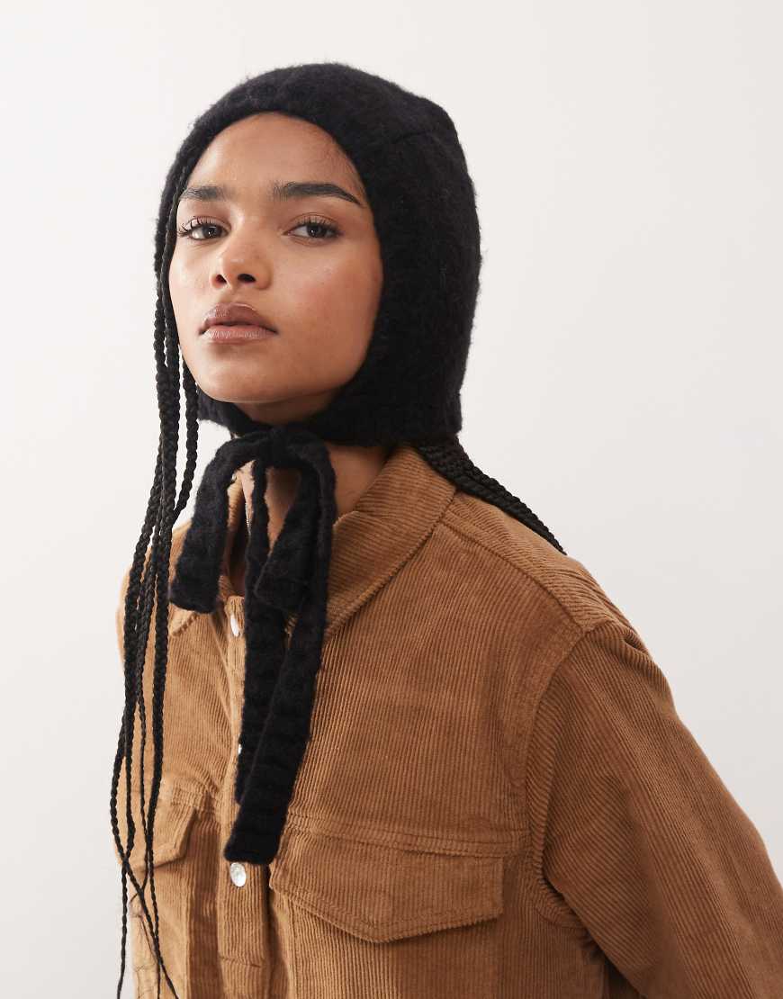 Monki - Strickhaube in Schwarz von Monki