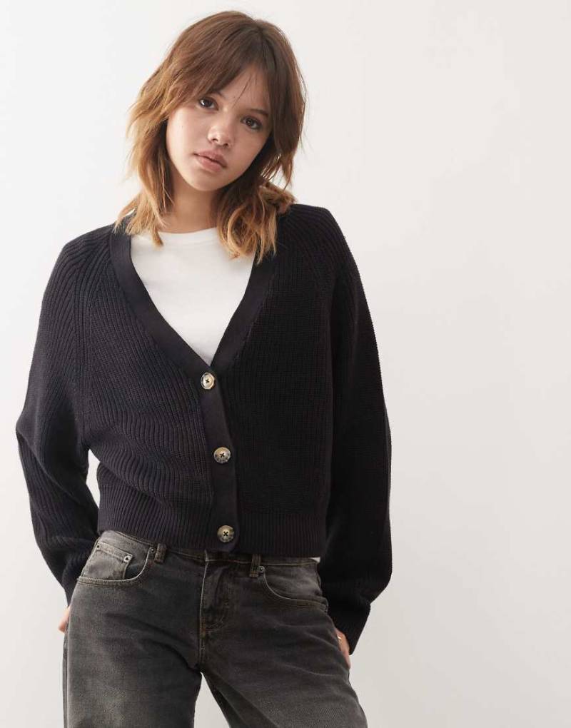 Monki - Strickjacke in Schwarz von Monki