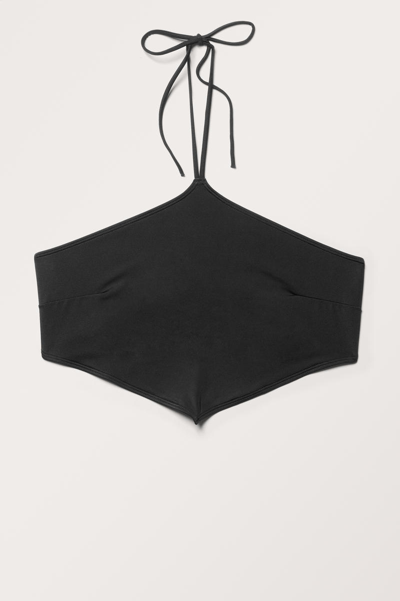 Neckholder-Bikini-Oberteil - Schwarz von Monki