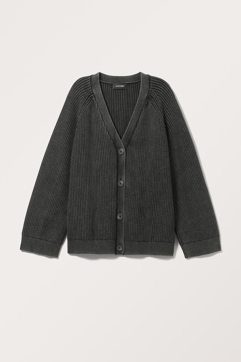 Oversized-Strickjacke - Schwarz von Monki