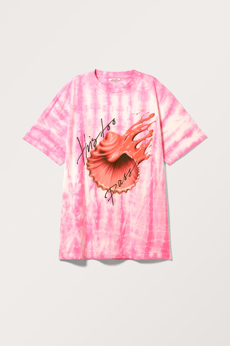 Oversized-T-Shirt Zum Überwerfen - Rosa von Monki