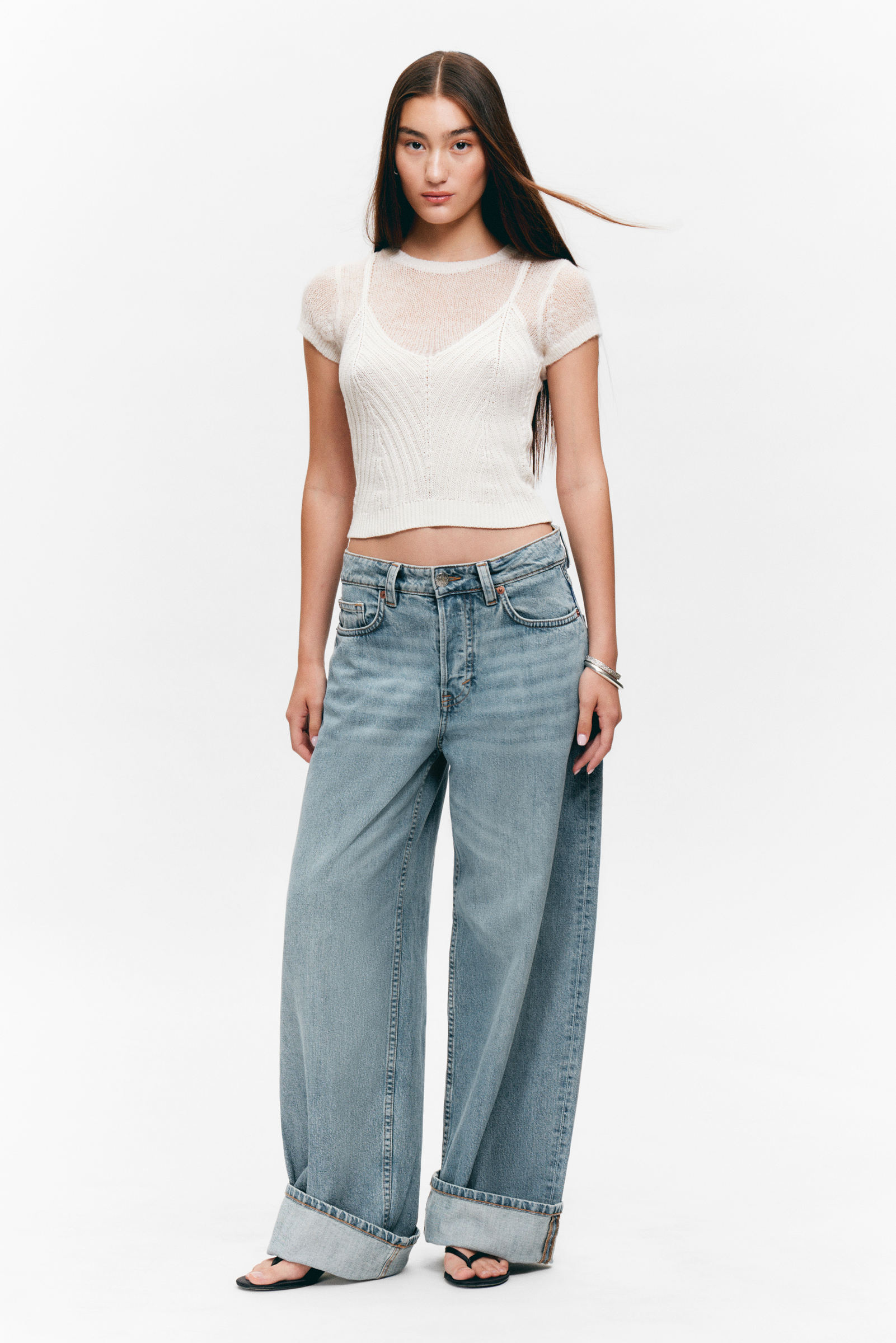 Peggy Low Rise Loose Baggy Leg Jeans von Monki