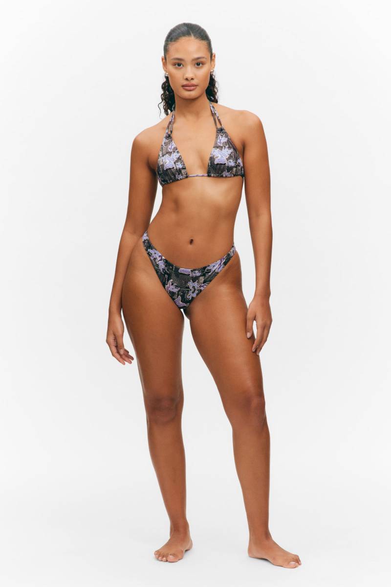 Printed Brazilian Cut Bikini Bottoms von Monki
