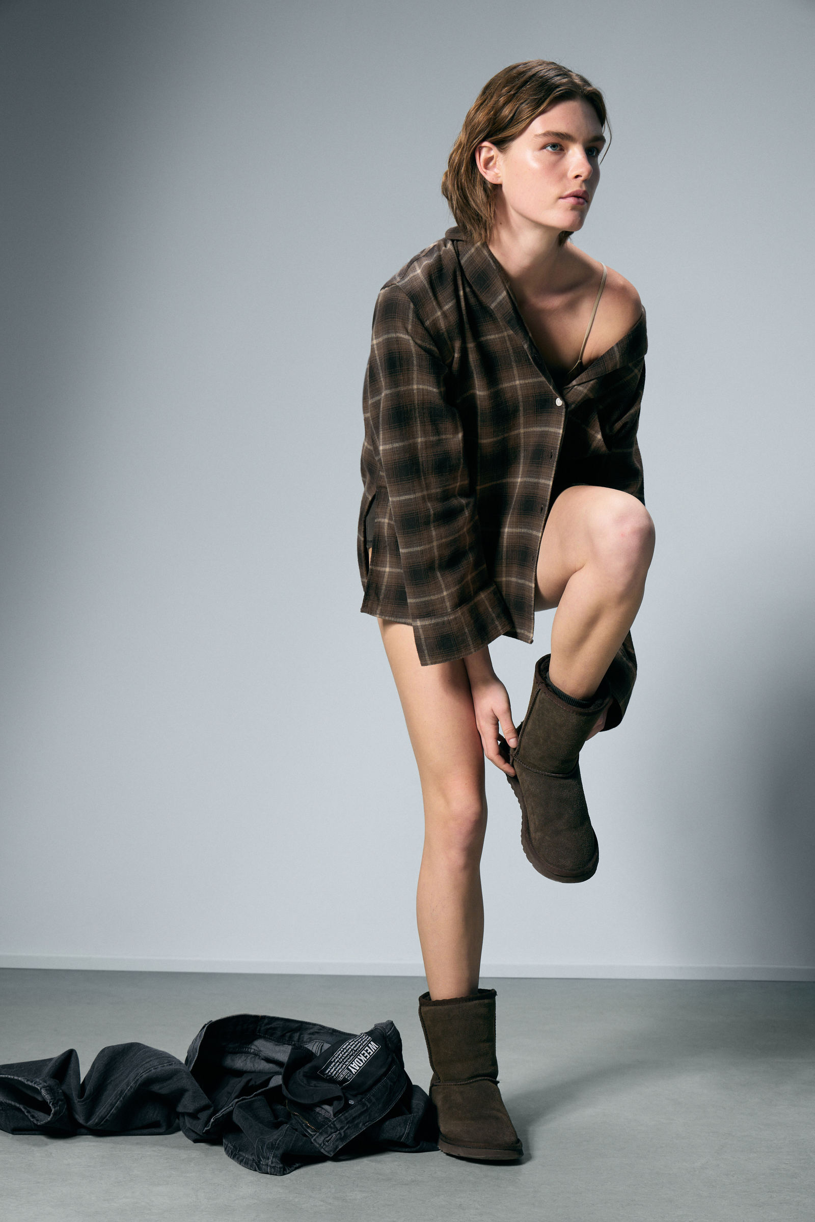 Relaxed Flannel Pyjama Shirt von Monki