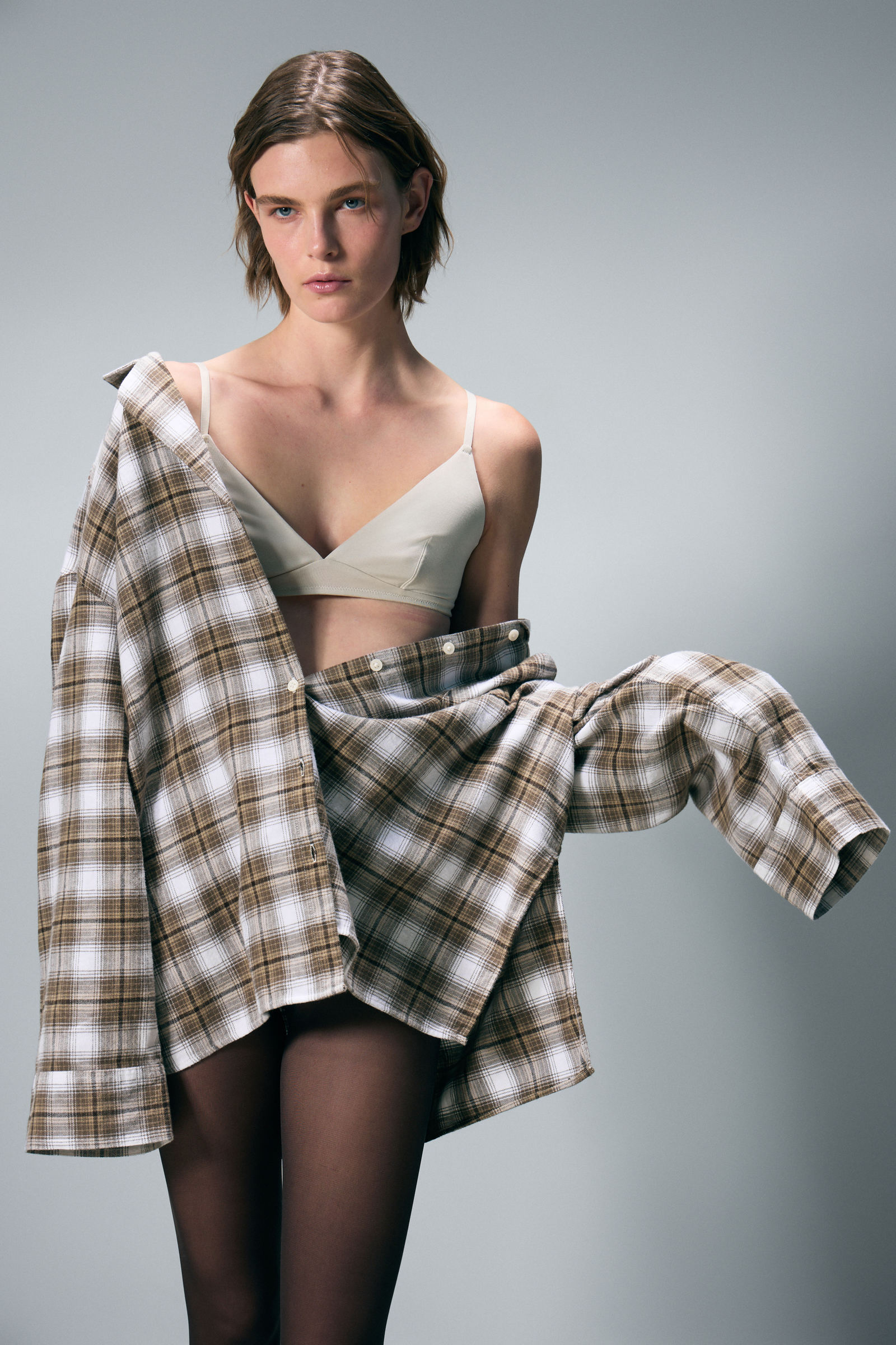 Relaxed Flannel Pyjama Shirt von Monki