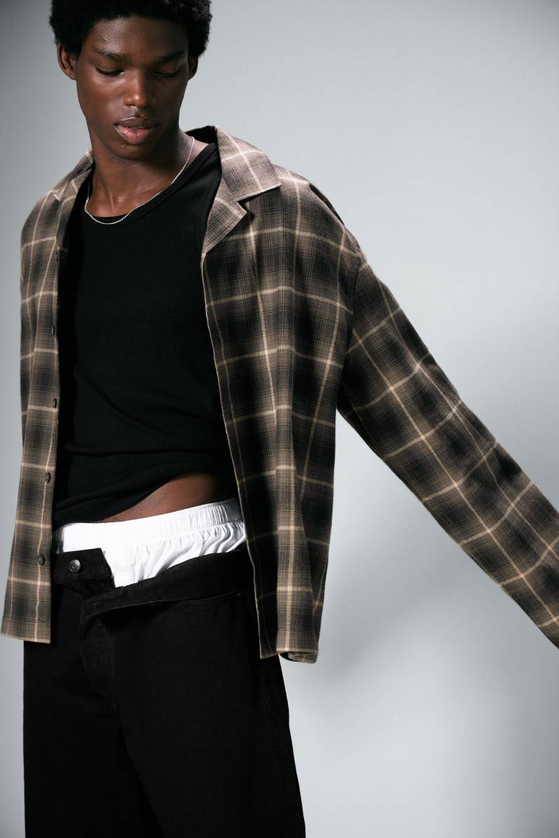 Relaxed Flannel Pyjama Shirt von Monki