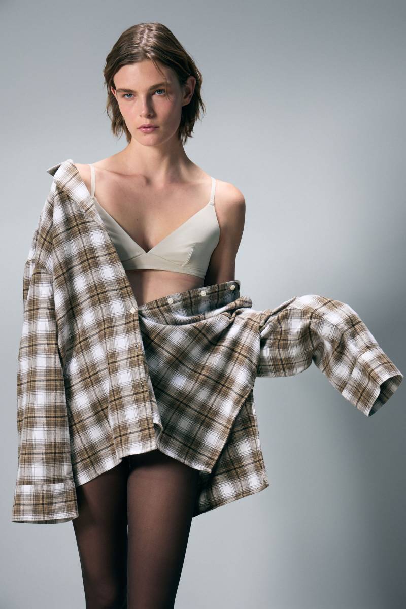 Relaxed Flannel Pyjama Shirt von Monki