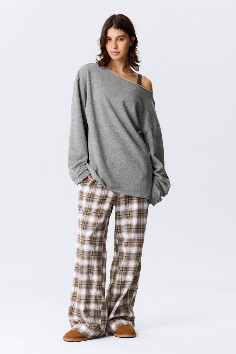 Relaxed Off-Shoulder Terry Pyjama Top von Monki