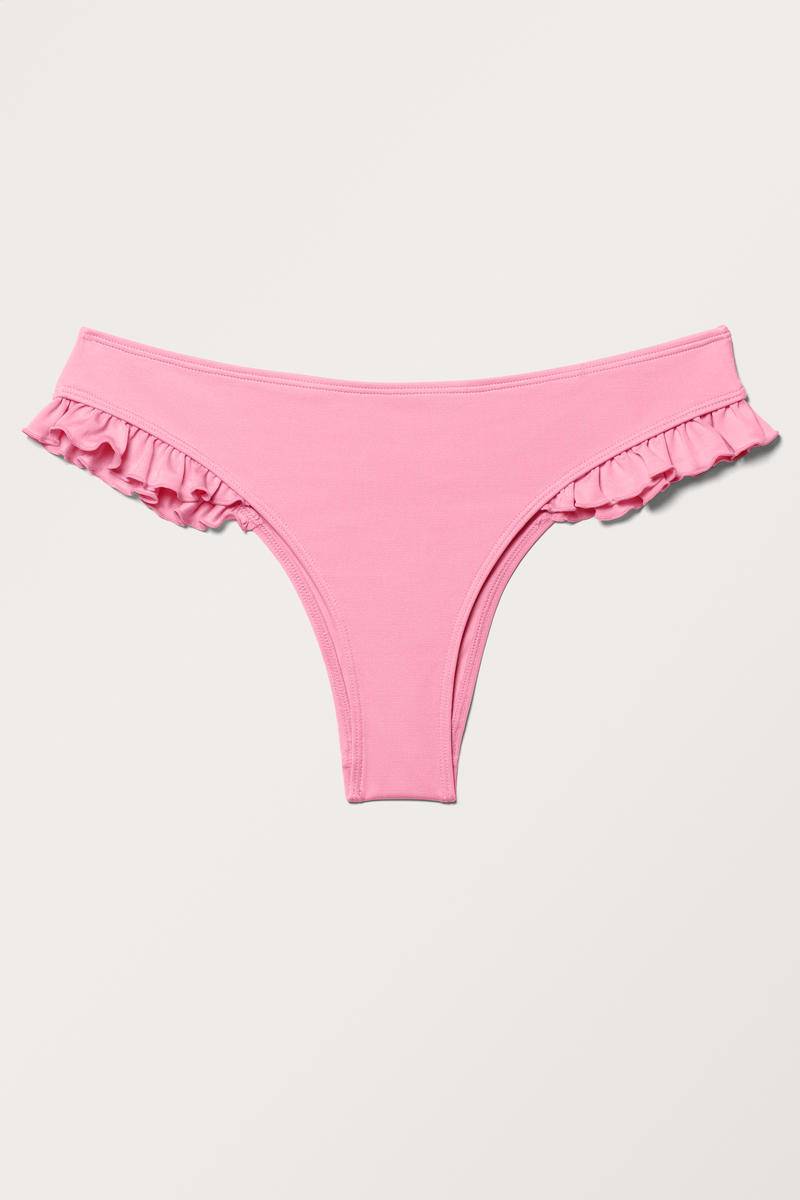 Rüschen-Bikinihöschen - Rosa von Monki