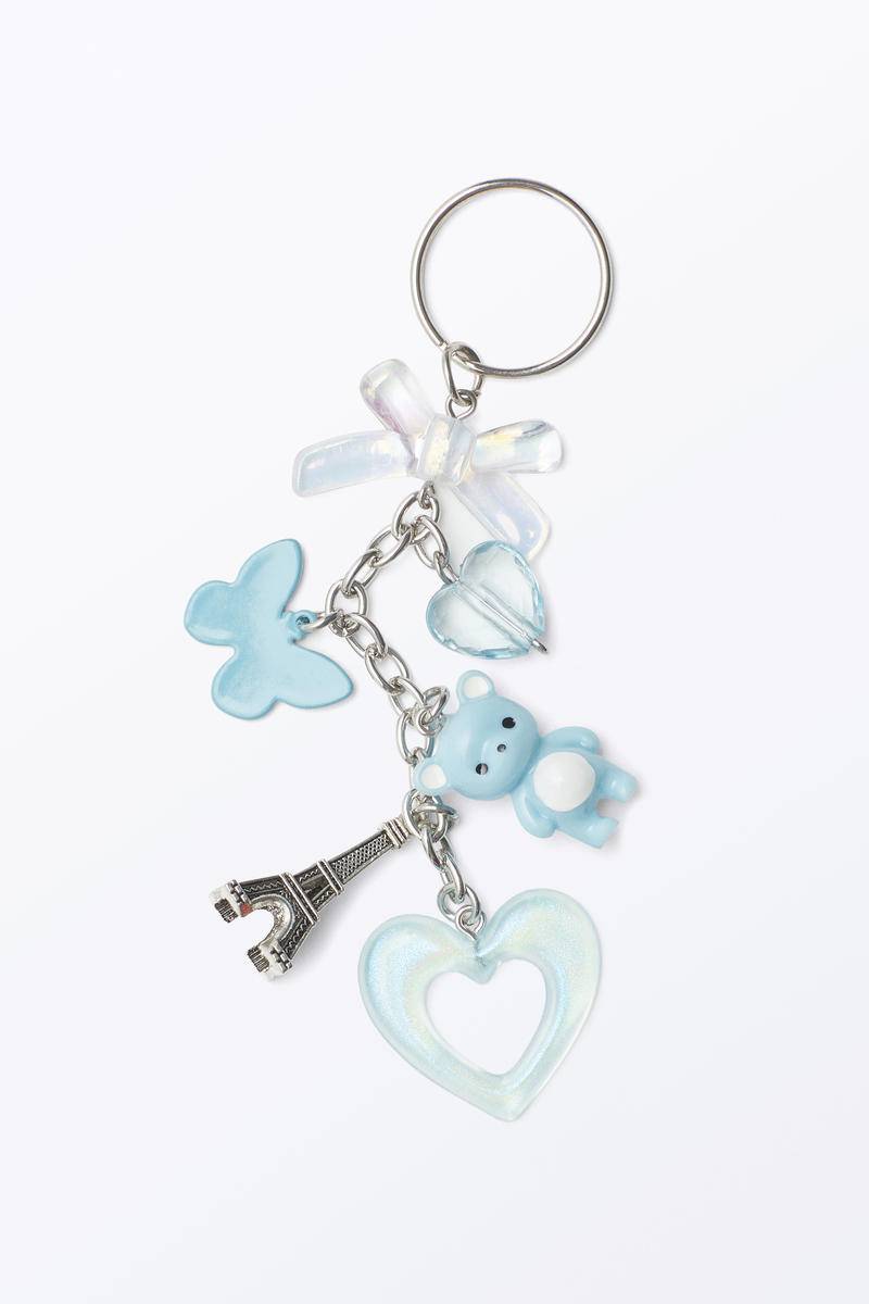 Schlüsselanhänger Mit Mehreren Anhängern - Blau Schlüsselanhänger Mit Mehreren Anhängern - Blau von Monki