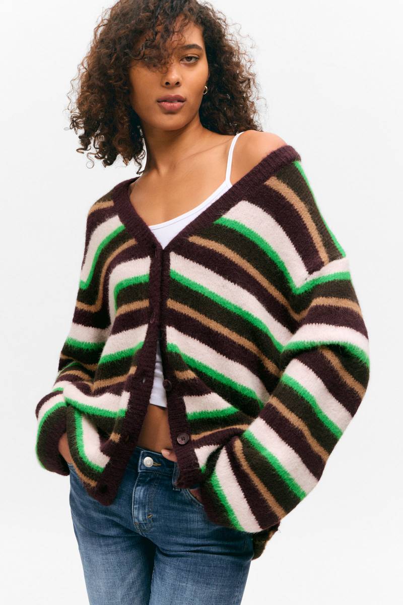 Soft Knit V-Neck Cardigan von Monki