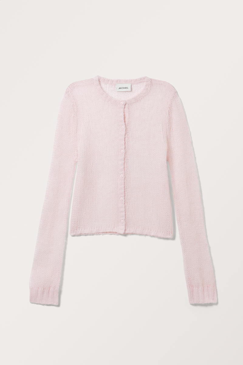 Strickjacke Mit Normaler Passform - Rosa von Monki