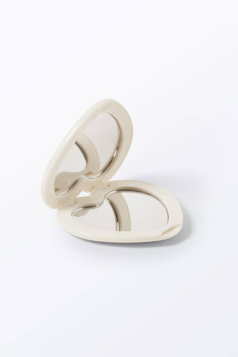 Taschenspiegel In Herzform - Weiß von Monki