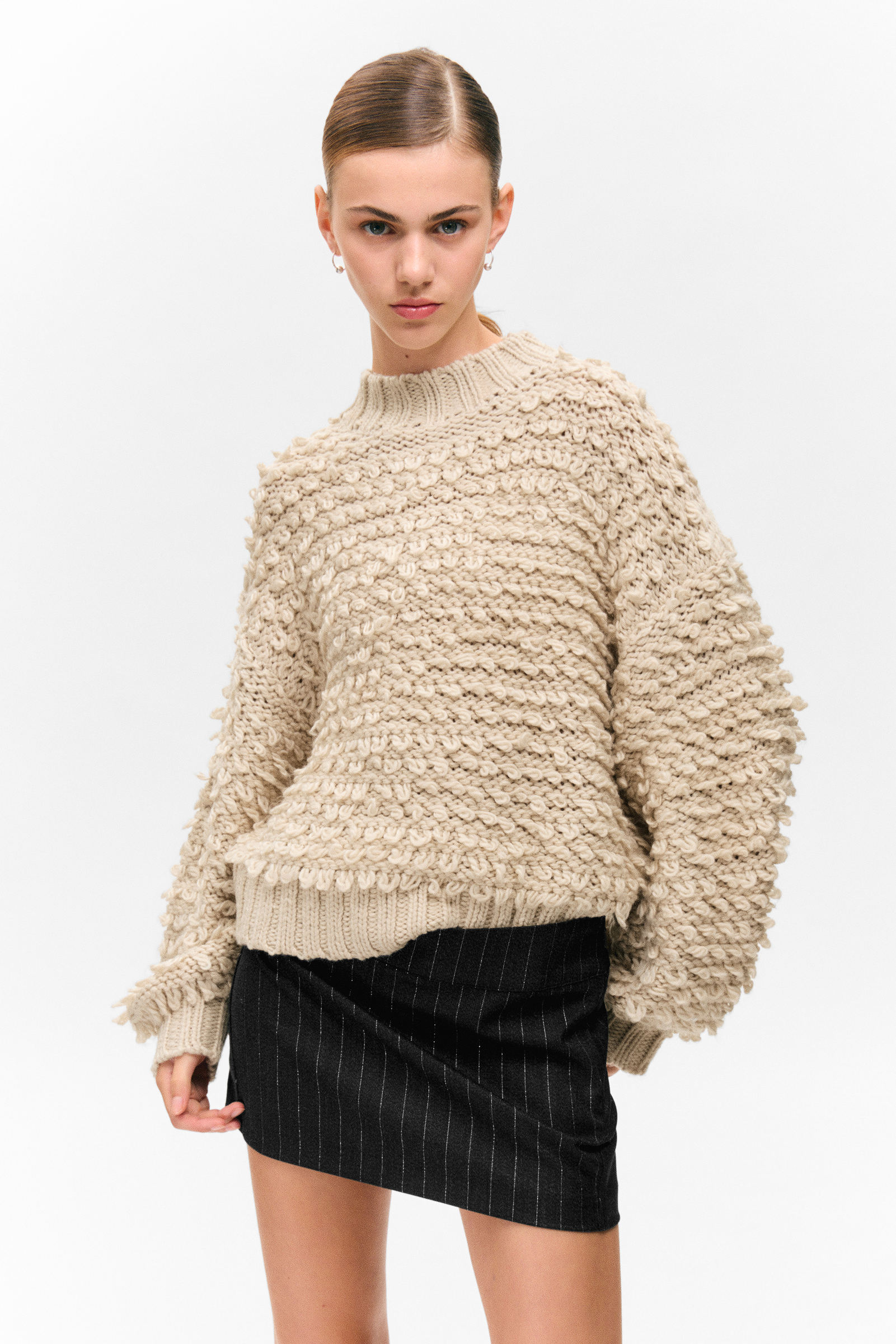 Textured Loop Knit Sweater von Monki