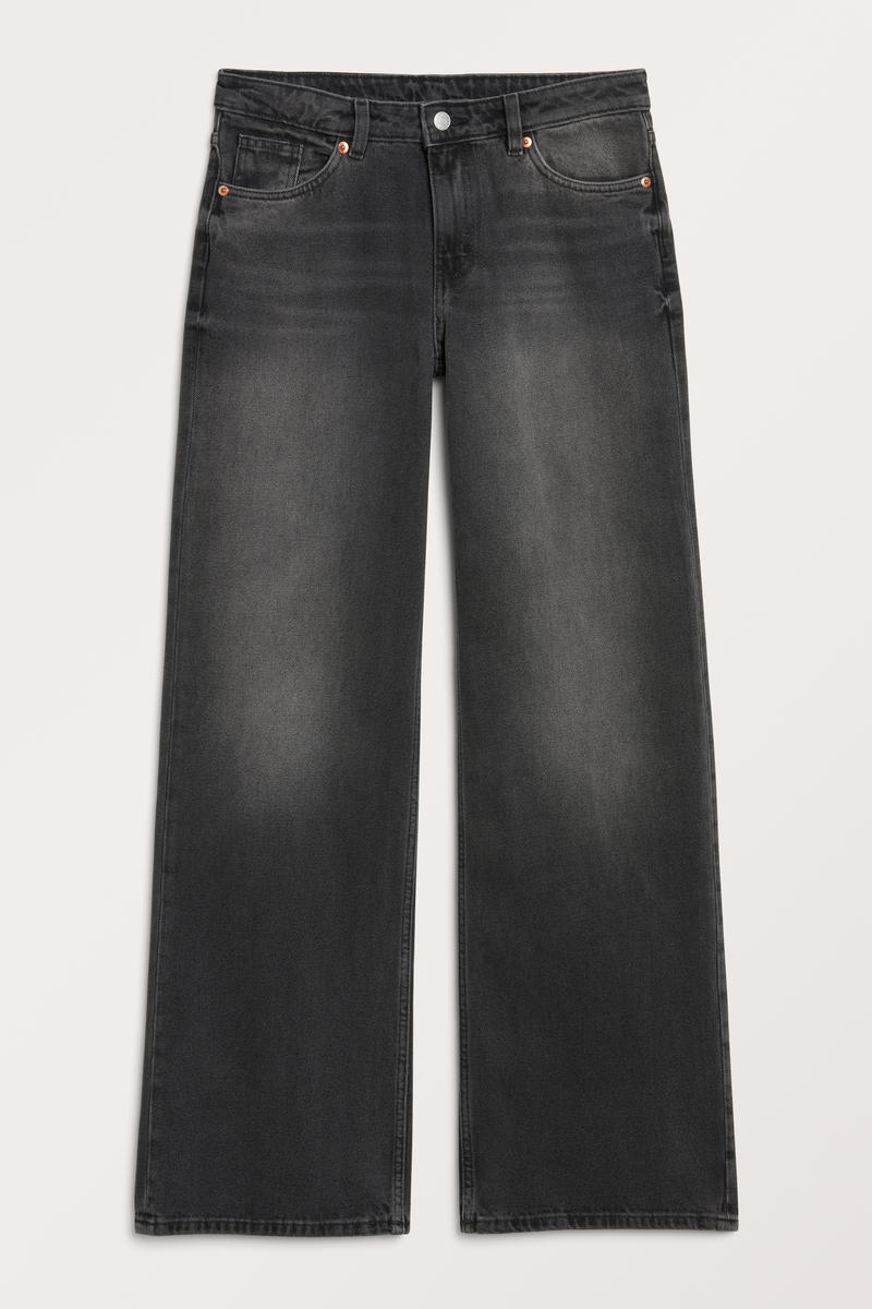 Tief Sitzende Jeans Imoo - Schwarz von Monki