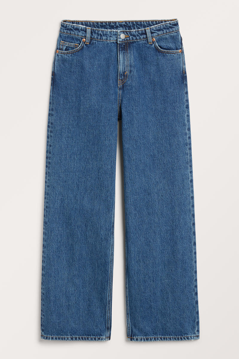 Tief Sitzende Jeans Naoki Mit Lockerer Passform - Blau von Monki