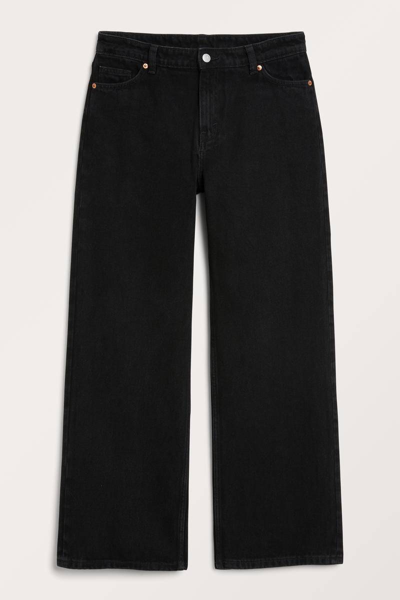 Tief Sitzende Jeans Naoki Mit Lockerer Passform - Schwarz von Monki