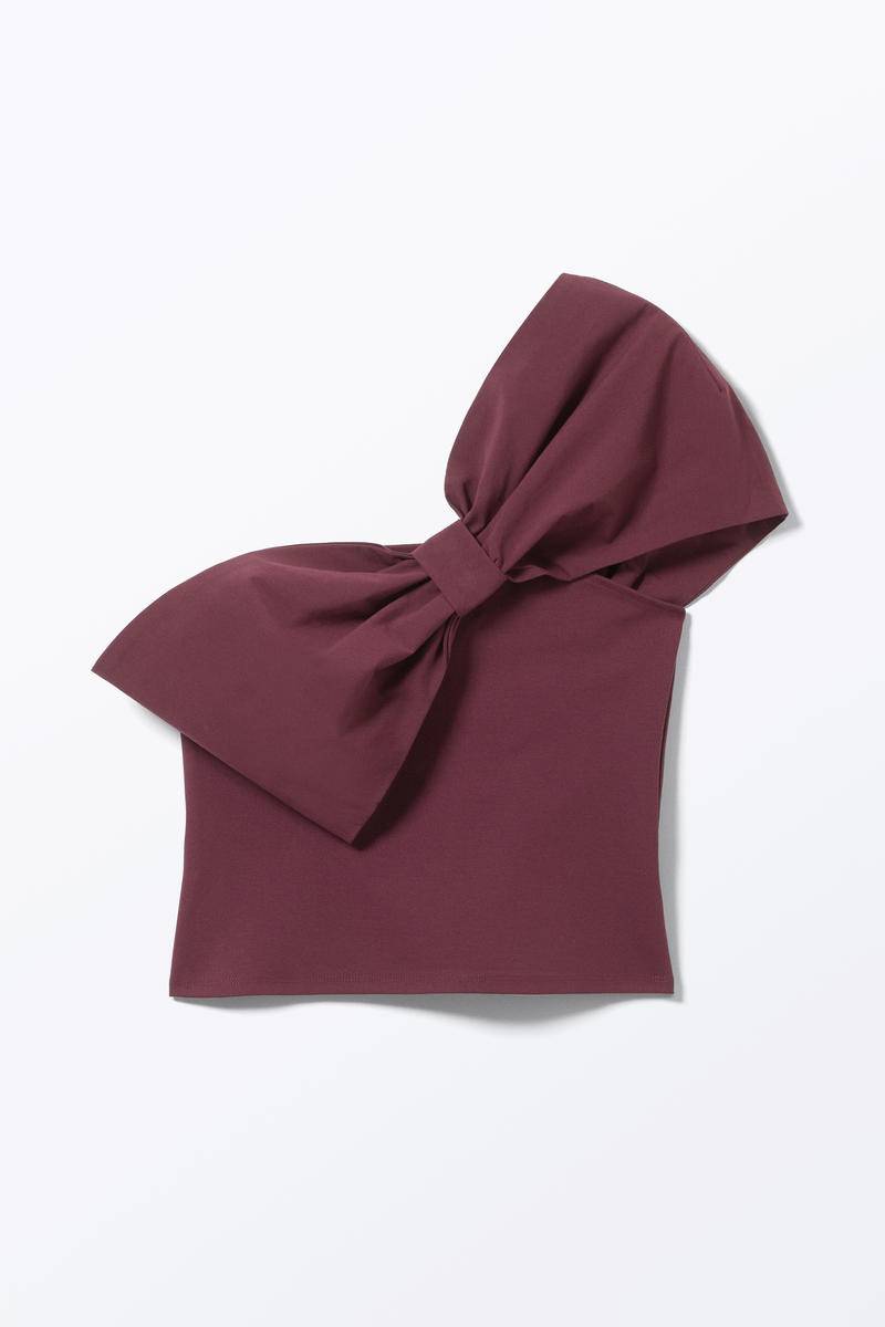 Tube-Top Mit Schleife - Rot von Monki