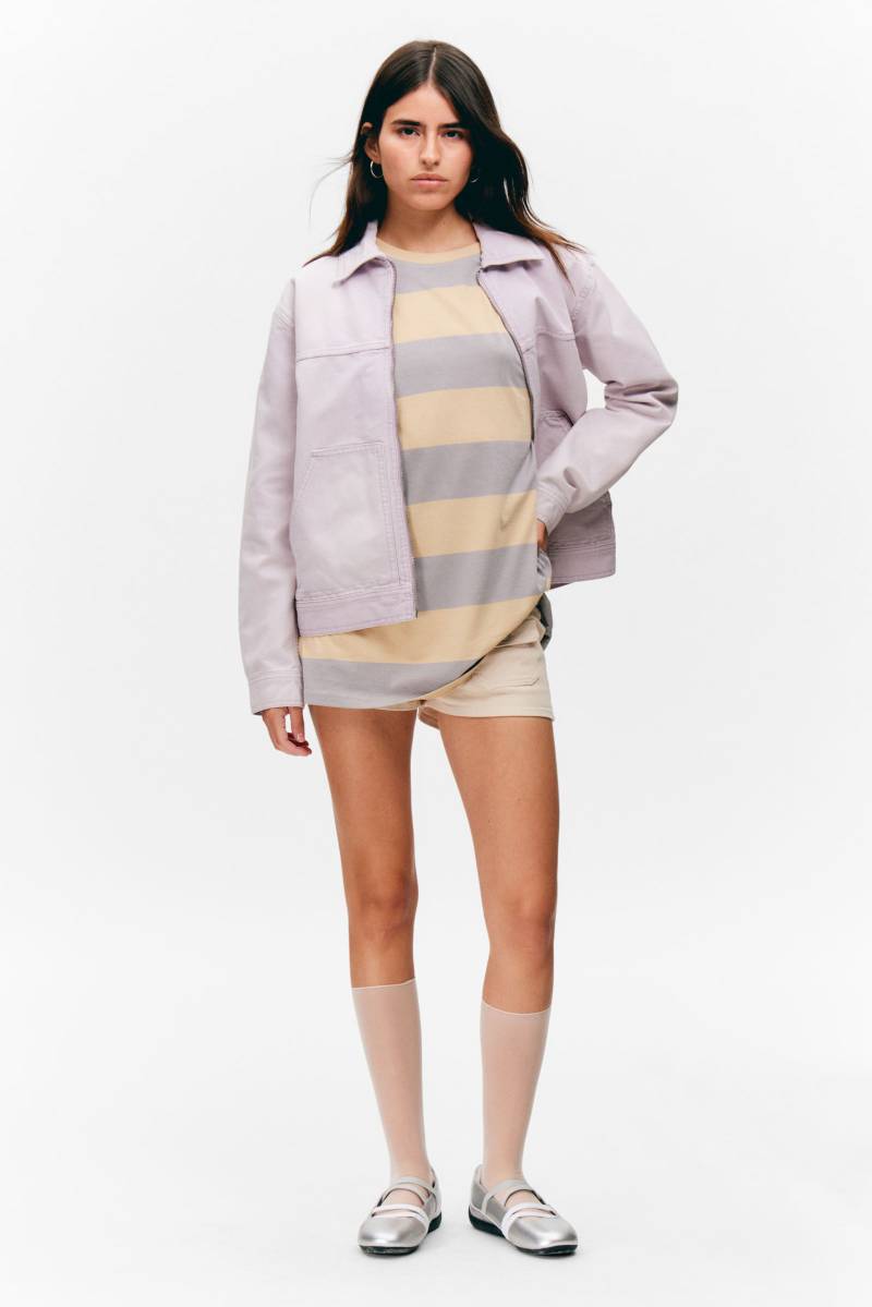 Two-way Zip Oxford Jacket von Monki
