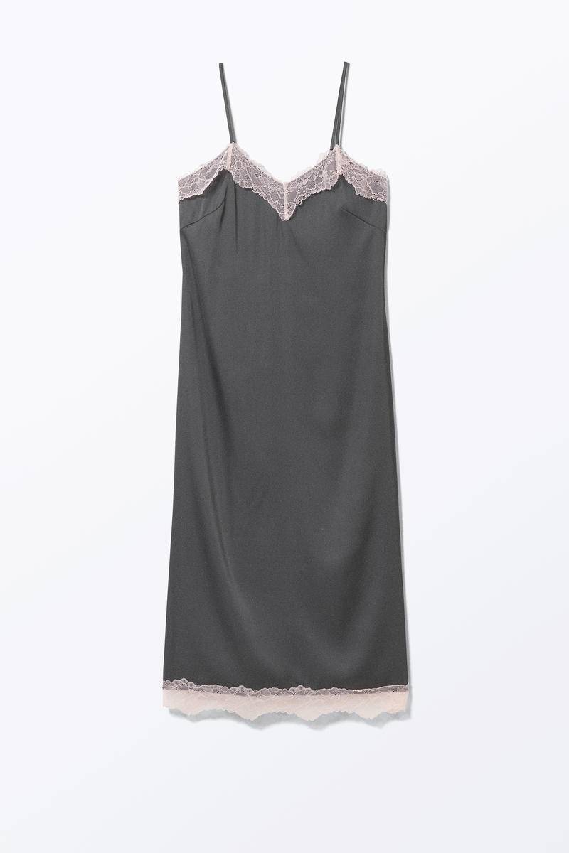 Unterkleid Aus Satinspitze - Grau von Monki