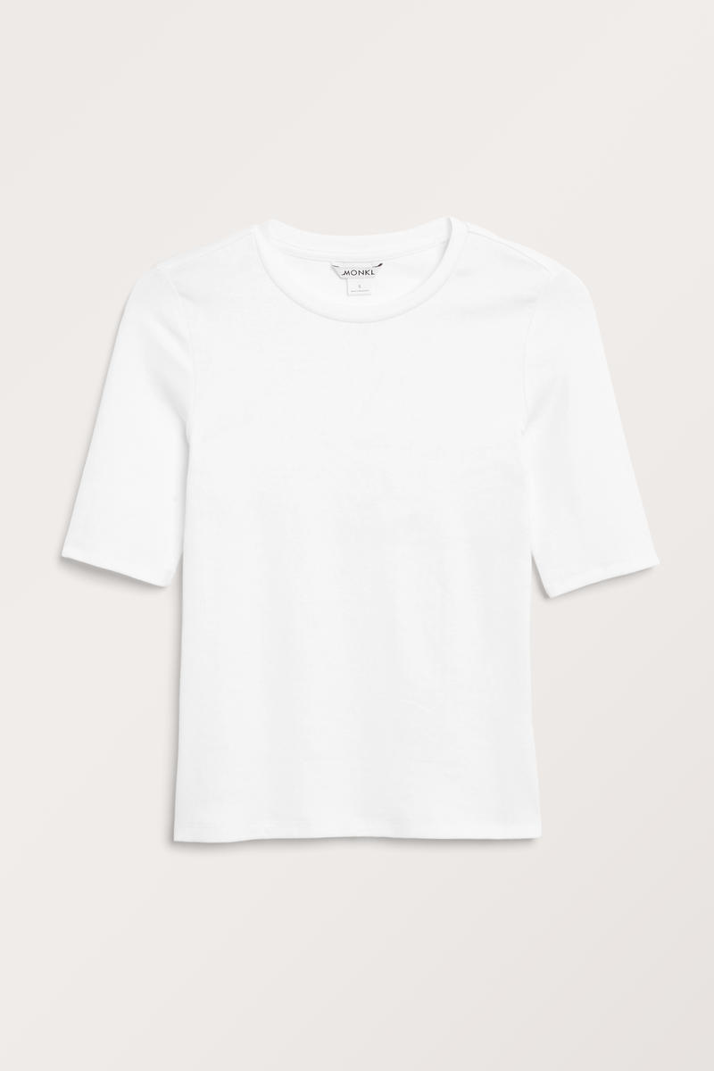 Weiches Körpernahes T-Shirt - Weiß von Monki