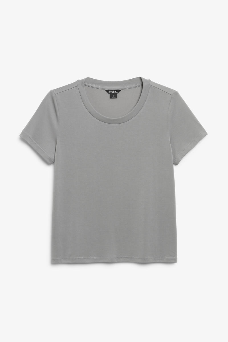 Weiches T-Shirt - Grau von Monki