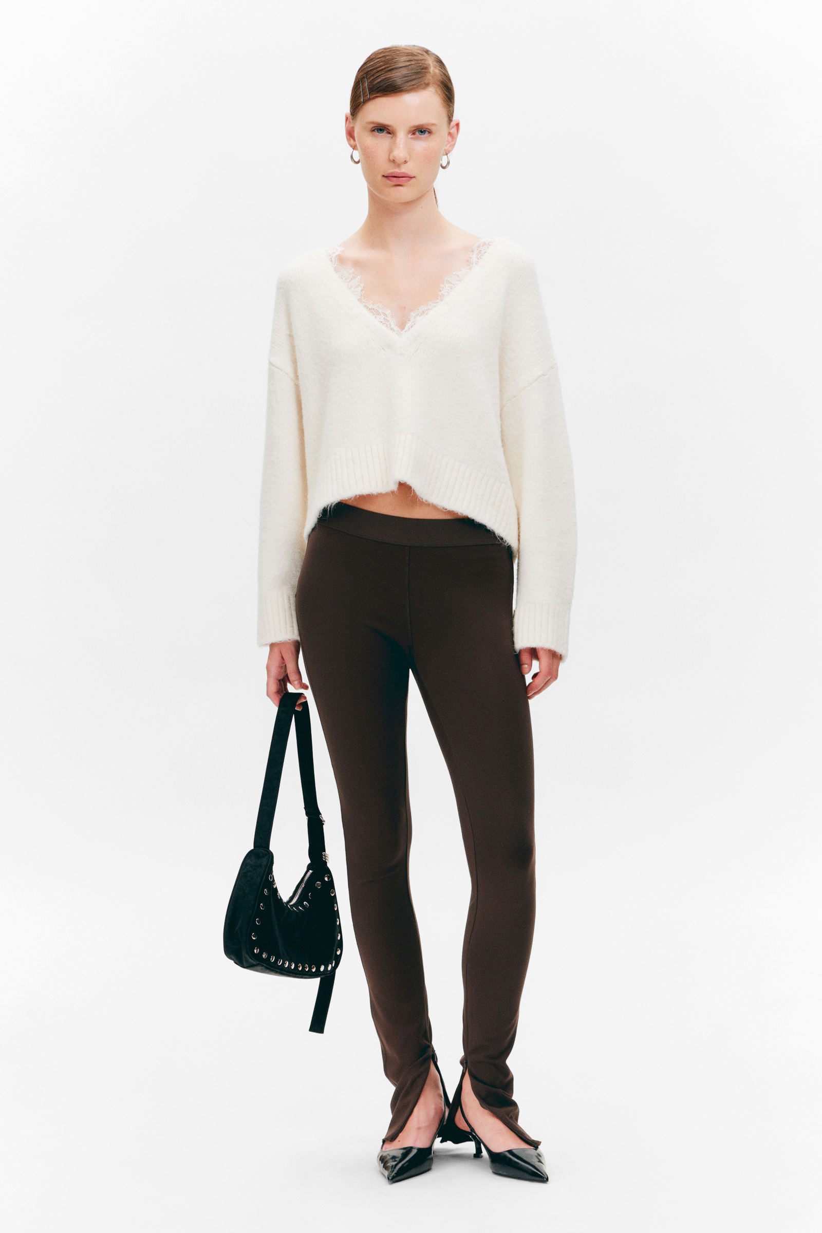 Zipped Stretchy Trousers von Monki