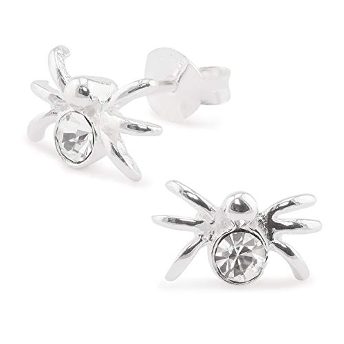 Monkimau Damen Ohrringe Spinne Ohrstecker aus 925 Sterling Silver echt Silber mit Kristallen Monkimau Damen Ohrringe Spinne Ohrstecker aus 925 Sterling Silver echt Silber mit Kristallen von MONKIMAU