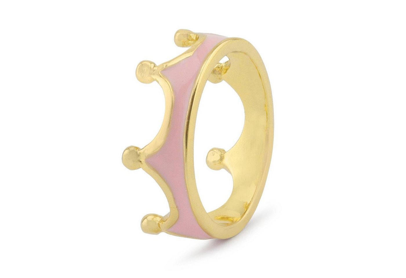 Monkimau Fingerring Damen Ring Kronen 18k Gold plattiert (Packung), 18 Karat vergoldet von Monkimau