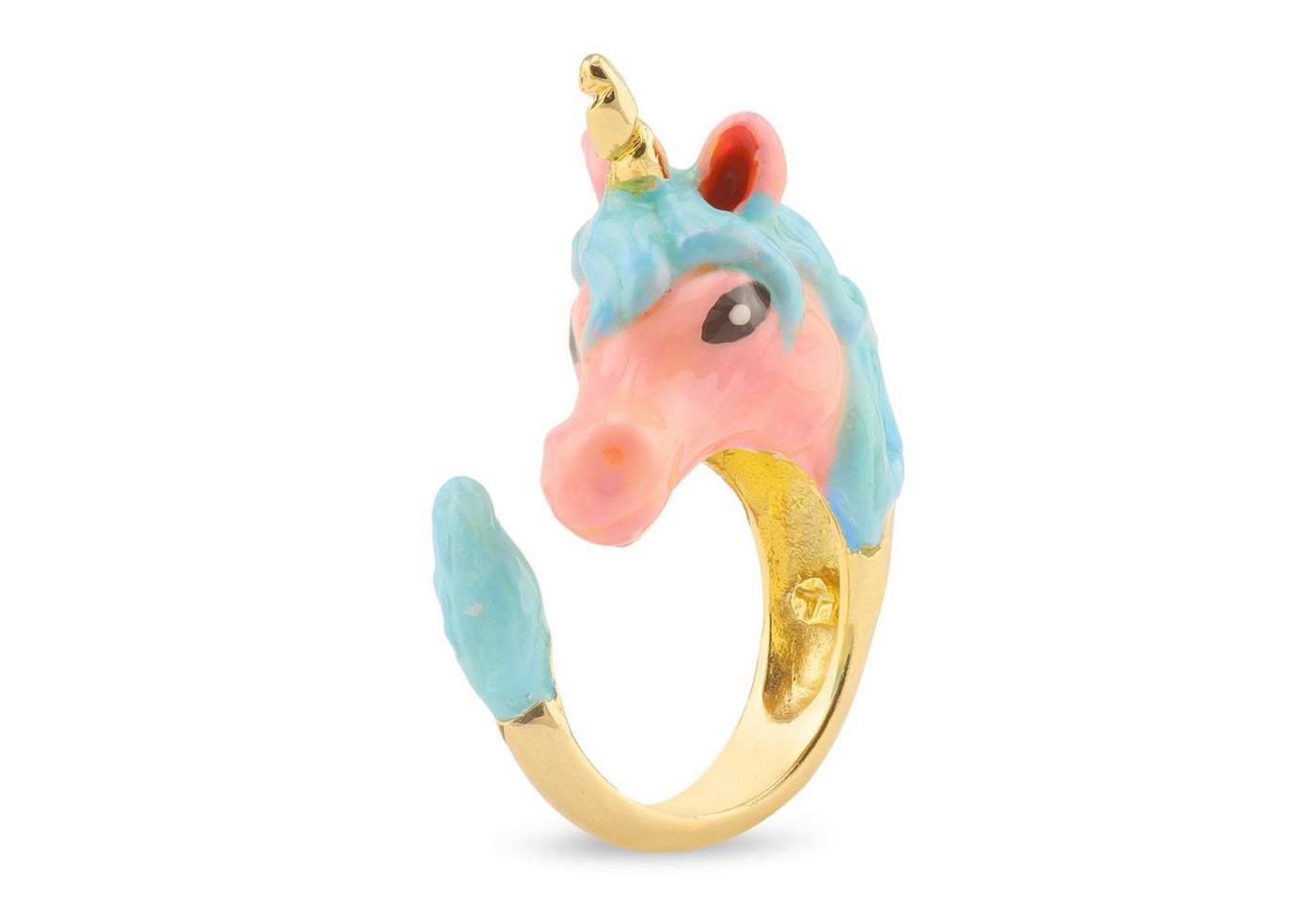 Monkimau Fingerring Einhorn Ring 18k Gold plattiert (Packung), 18 Karat vergoldet von Monkimau