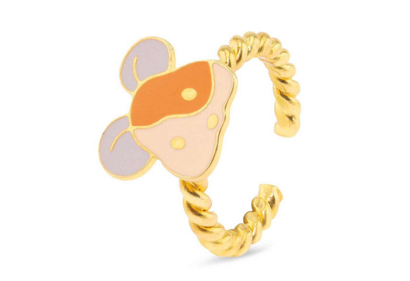 Monkimau Fingerring Maus Ring vergoldet von Monkimau