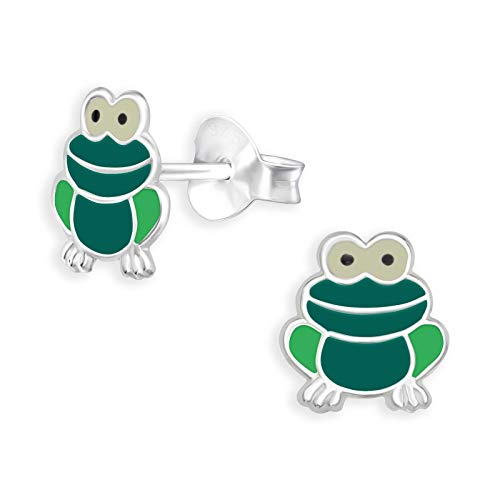 Monkimau Frosch Kinder Ohrringe Mädchen Ohrstecker 925 Silber Monkimau Frosch Kinder Ohrringe Mädchen Ohrstecker 925 Silber von MONKIMAU