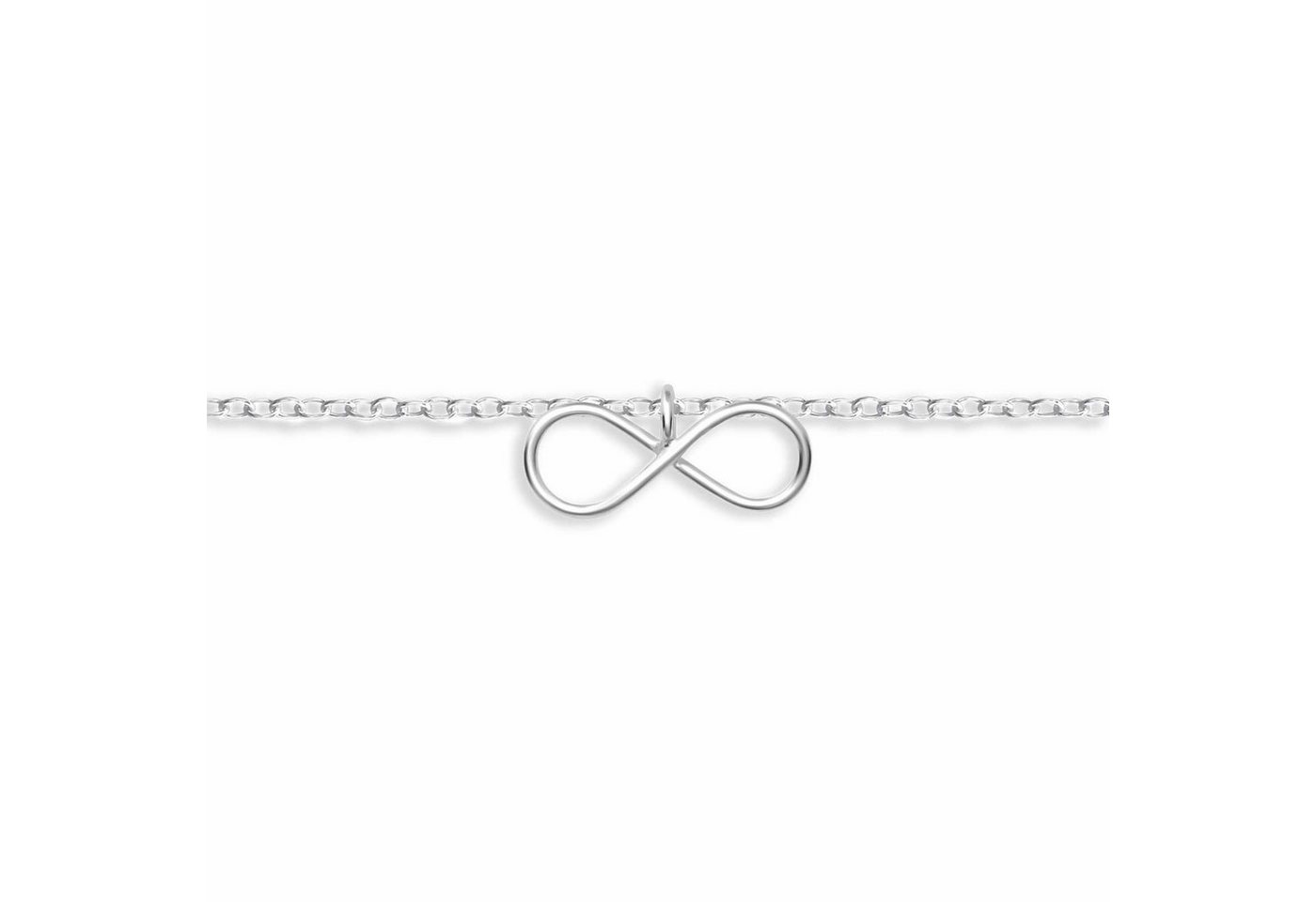 Monkimau Fußkette mit Anhänger Infinity Fußkettchen aus 925 Silber (Packung) von Monkimau