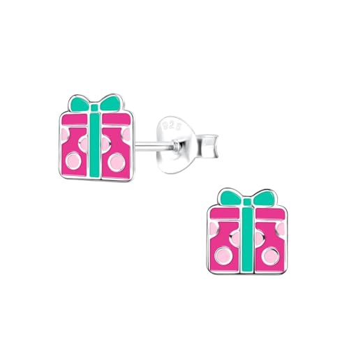 Monkimau Geschenk Ohrringe Mädchen Silber 925 Kinder: Hypoallergene Kinderohrringe für Mädchen 8 Jahre - Medizinische Gesundheitsstecker & Ohrstecker aus Sterling Silber von MONKIMAU