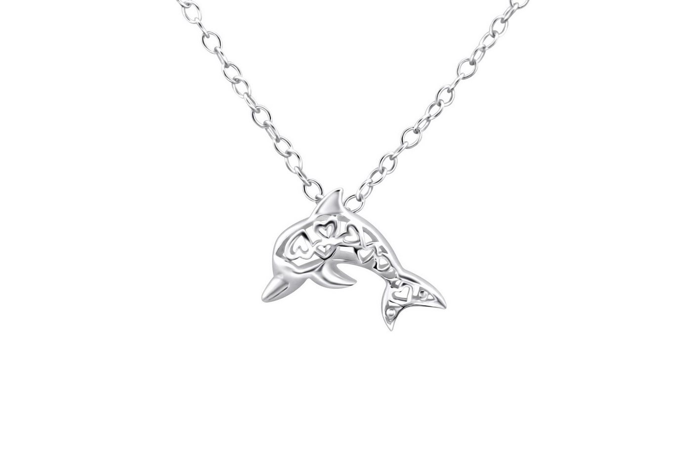 Monkimau Kette mit Anhänger Delfin Halskette aus 925 Silber (Packung) von Monkimau