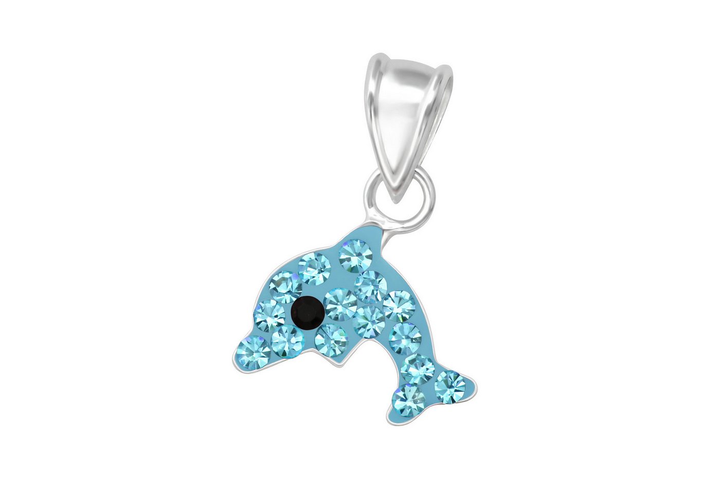 Monkimau Kettenanhänger Delfin Kinder Kettenanhänger 925 Silber Geschenk, Hypoallergen von Monkimau