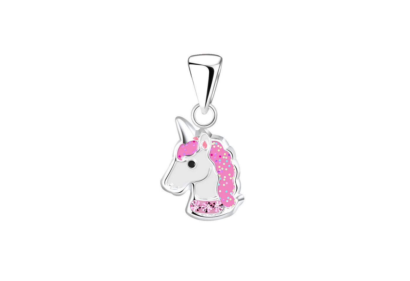Monkimau Kettenanhänger Einhorn Kinder Kettenanhänger 925 Silber, Hypoallergen von Monkimau