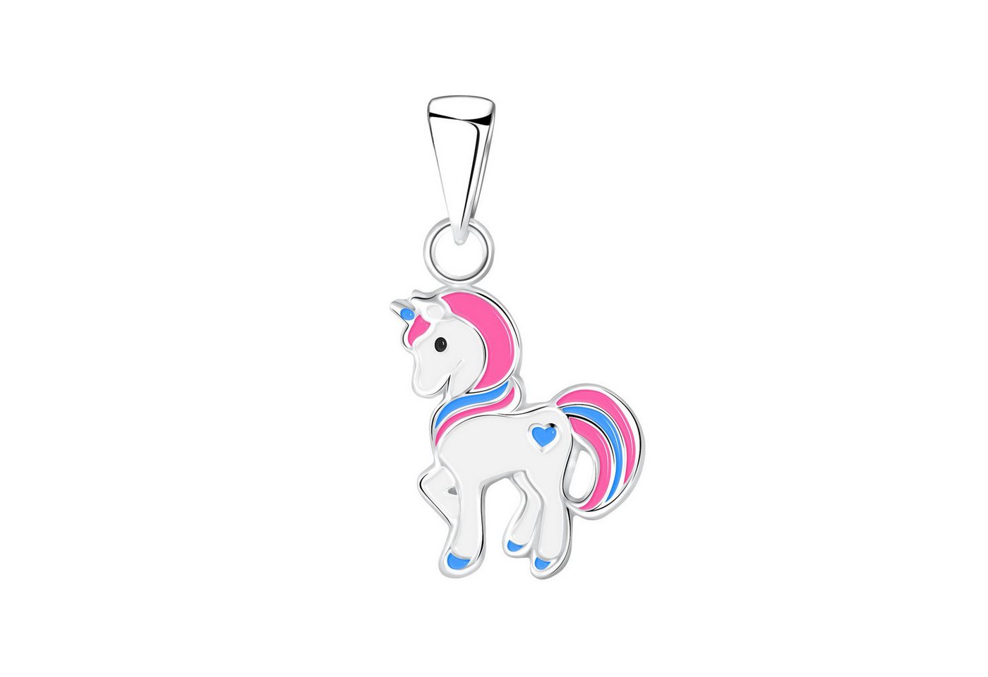 Monkimau Kettenanhänger Einhorn Kinder Kettenanhänger 925 Silber, Hypoallergen von Monkimau