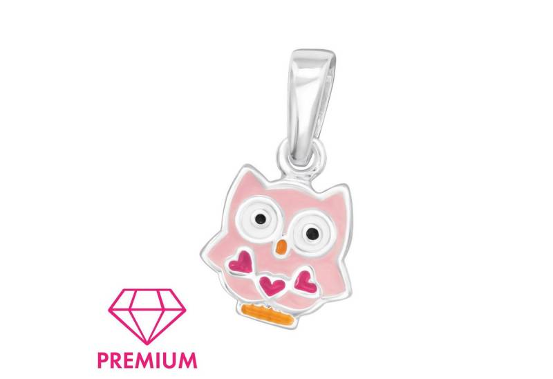 Monkimau Kettenanhänger Eule Kinder Premium Kettenanhänger 925 Silber Geschenk, Hypoallergen von Monkimau