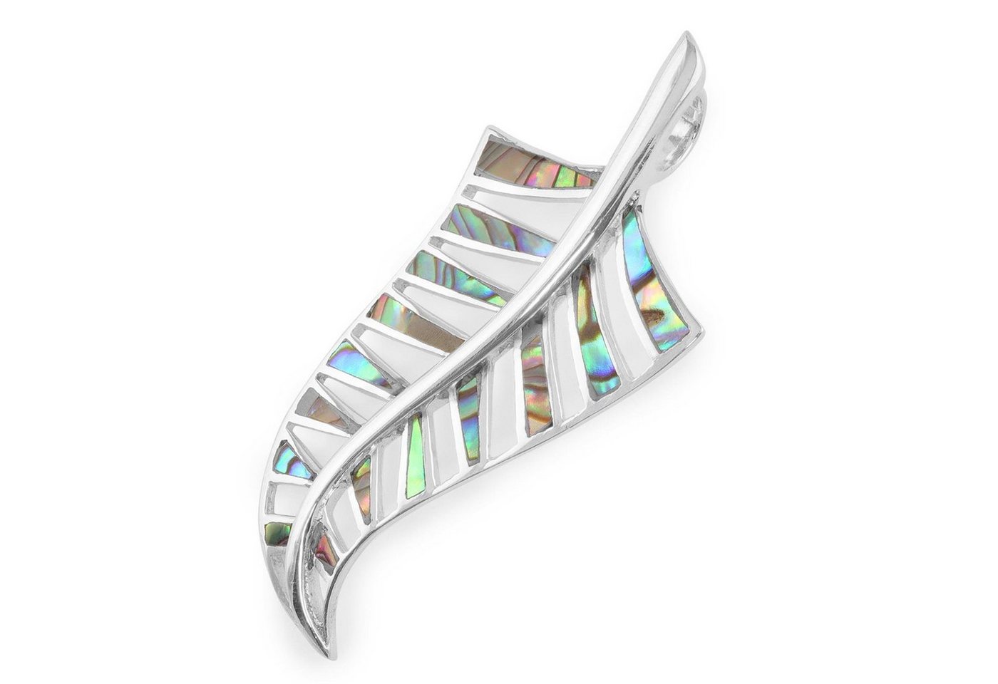 Monkimau Kettenanhänger Neuseeland Farn Anhänger aus 925 Silber, Hypoallergen von Monkimau