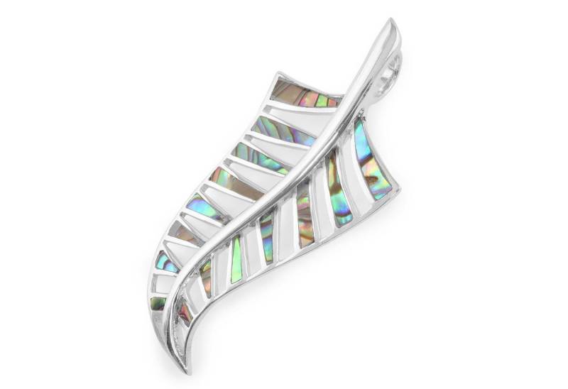 Monkimau Kettenanhänger Neuseeland Farn Anhänger aus 925 Silber, Hypoallergen von Monkimau