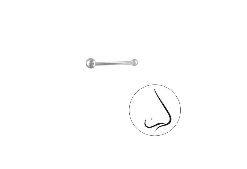 Monkimau Nasenpiercing 1,5mm Kugel Nasenstecker 925 Silber von Monkimau