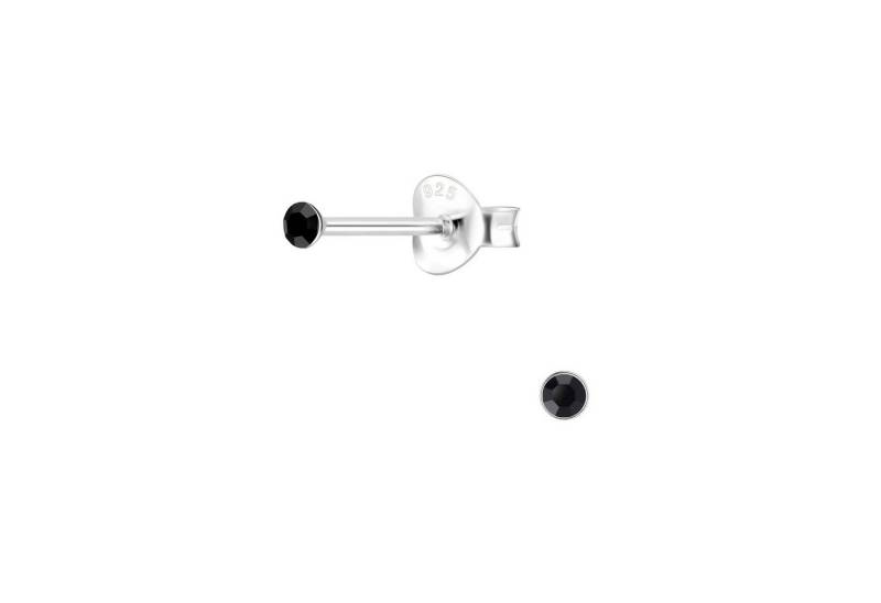 Monkimau Ohrring-Set 2mm Kristall Ohrringe 925 Silber, Hypoallergen von Monkimau
